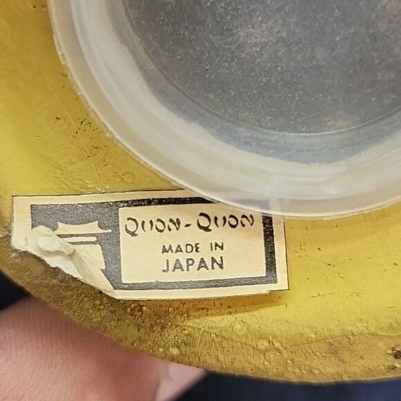 Vintage 70s Mushroom sunflower Salt and Pepper shakers Quan Quan Made in Japan - Picture 3 of 8